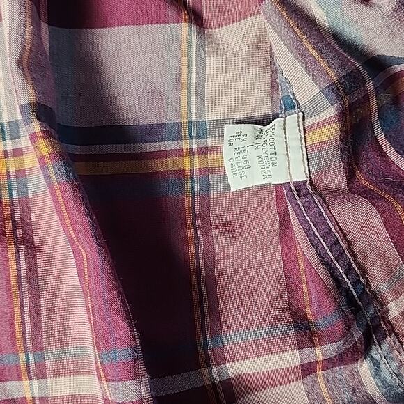 Dior Plaid Shirt in Burgundy and Pink - Picture 4 of 5